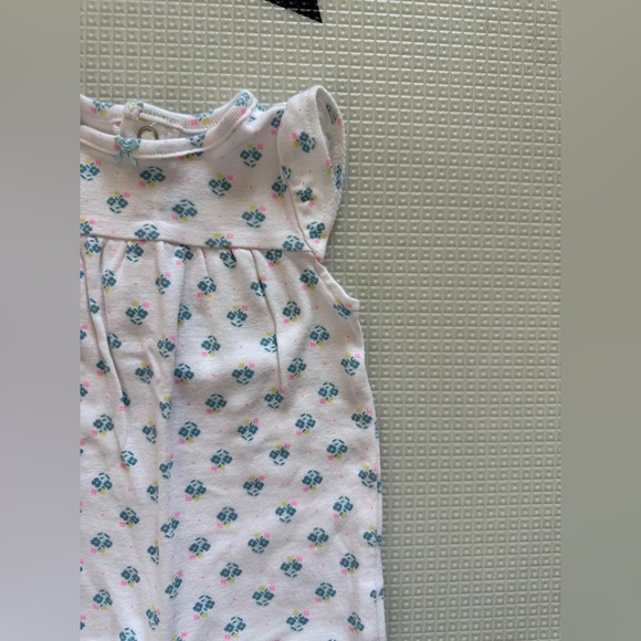 Carter’s|Baby girl sleeveless white ditsy Floral jumpsuit,cotton•••Summer style - Picture 2 of 5